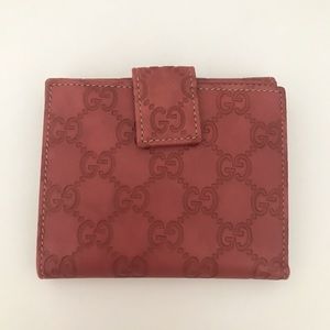 Gucci Guccissima Leather Flap Fold Wallet